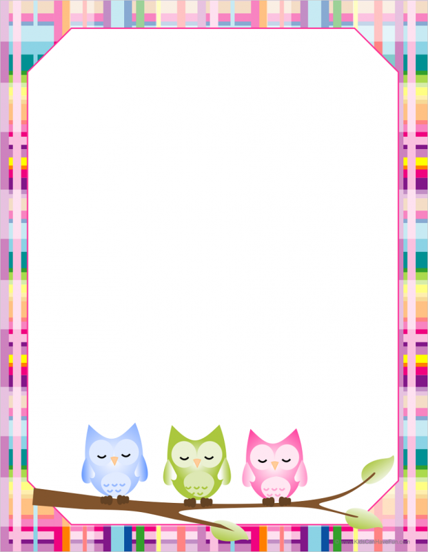 paper template kids border