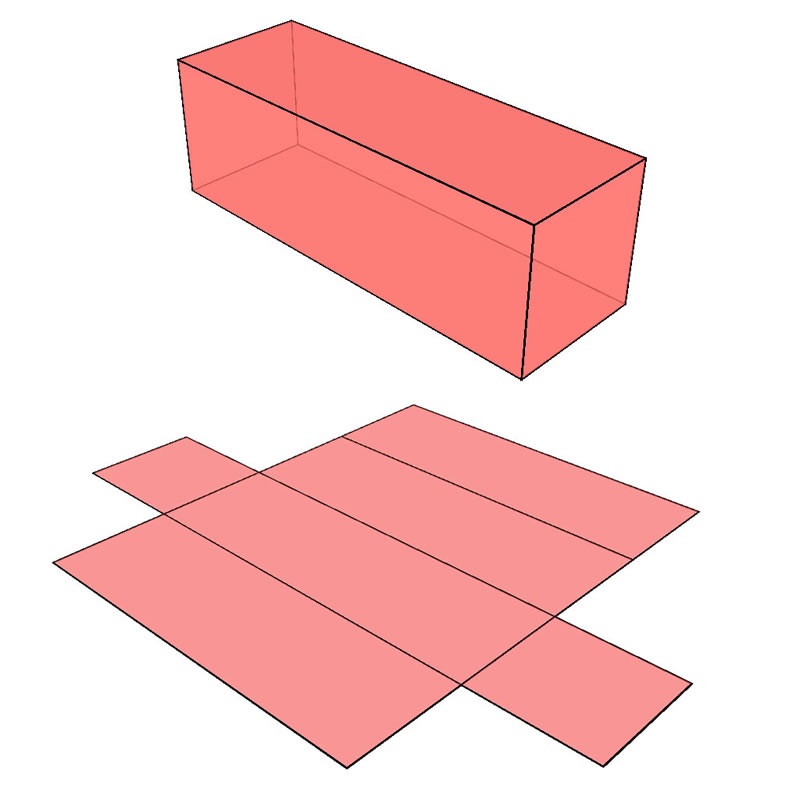 rectangular prism net math Learning Printable