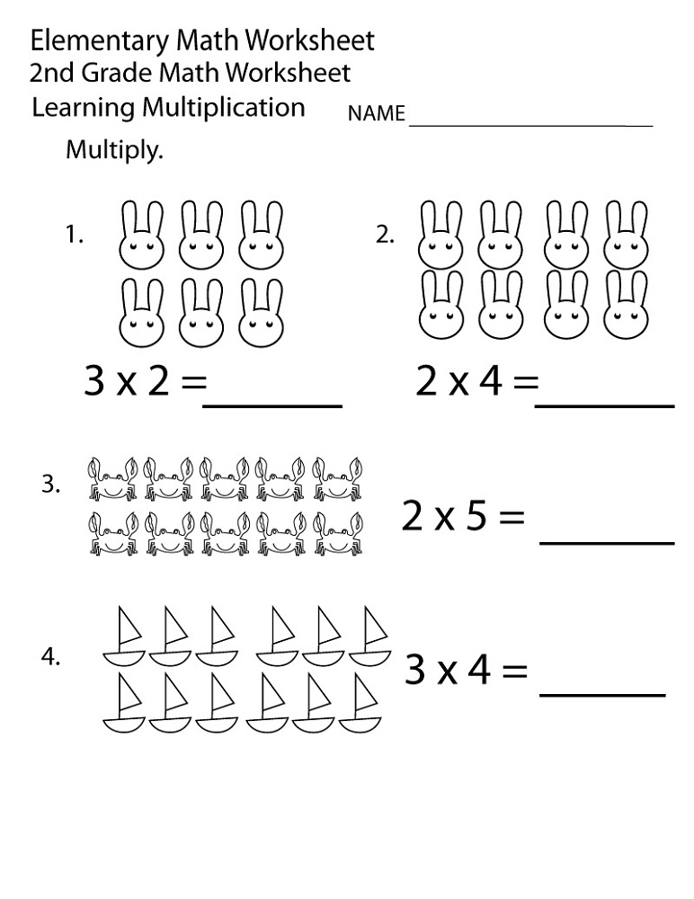 2nd Grade Multiplication Worksheets Puzzles