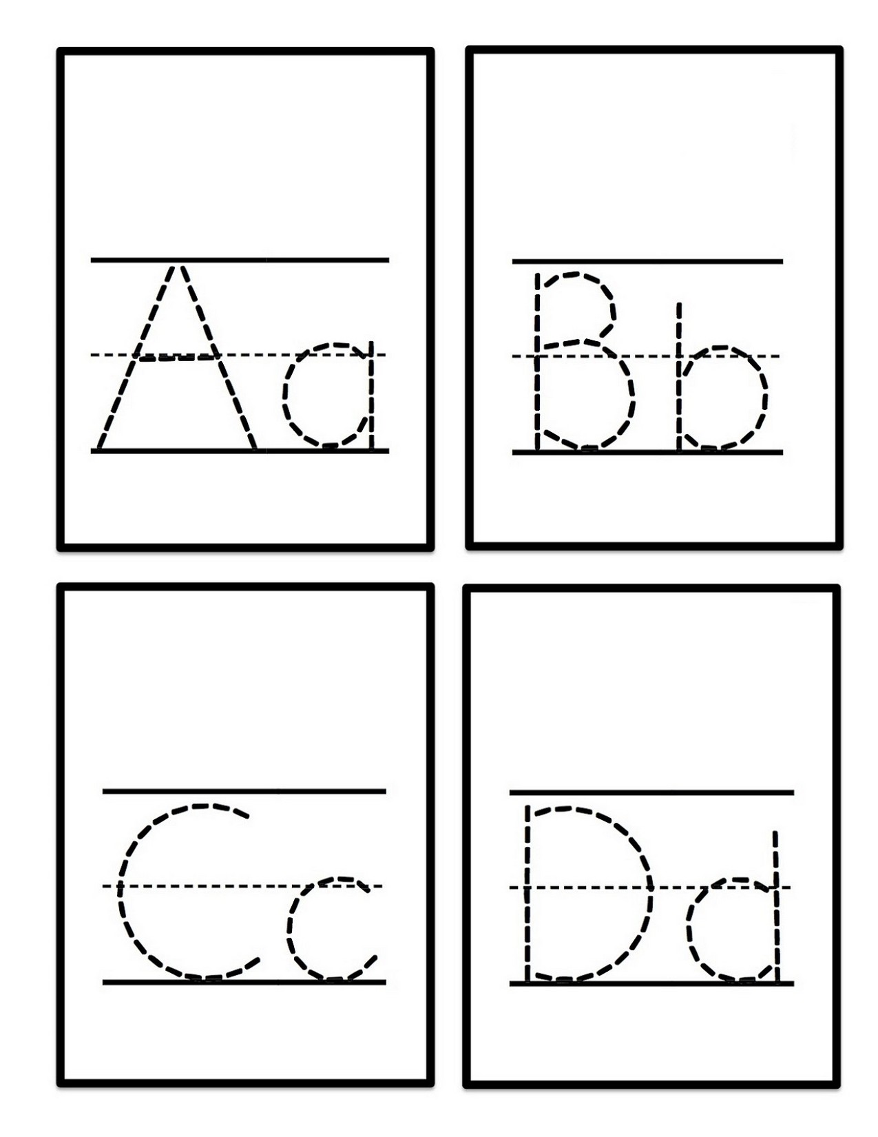 Free Printable Alphabet Letters Upper And Lower Case Tracing