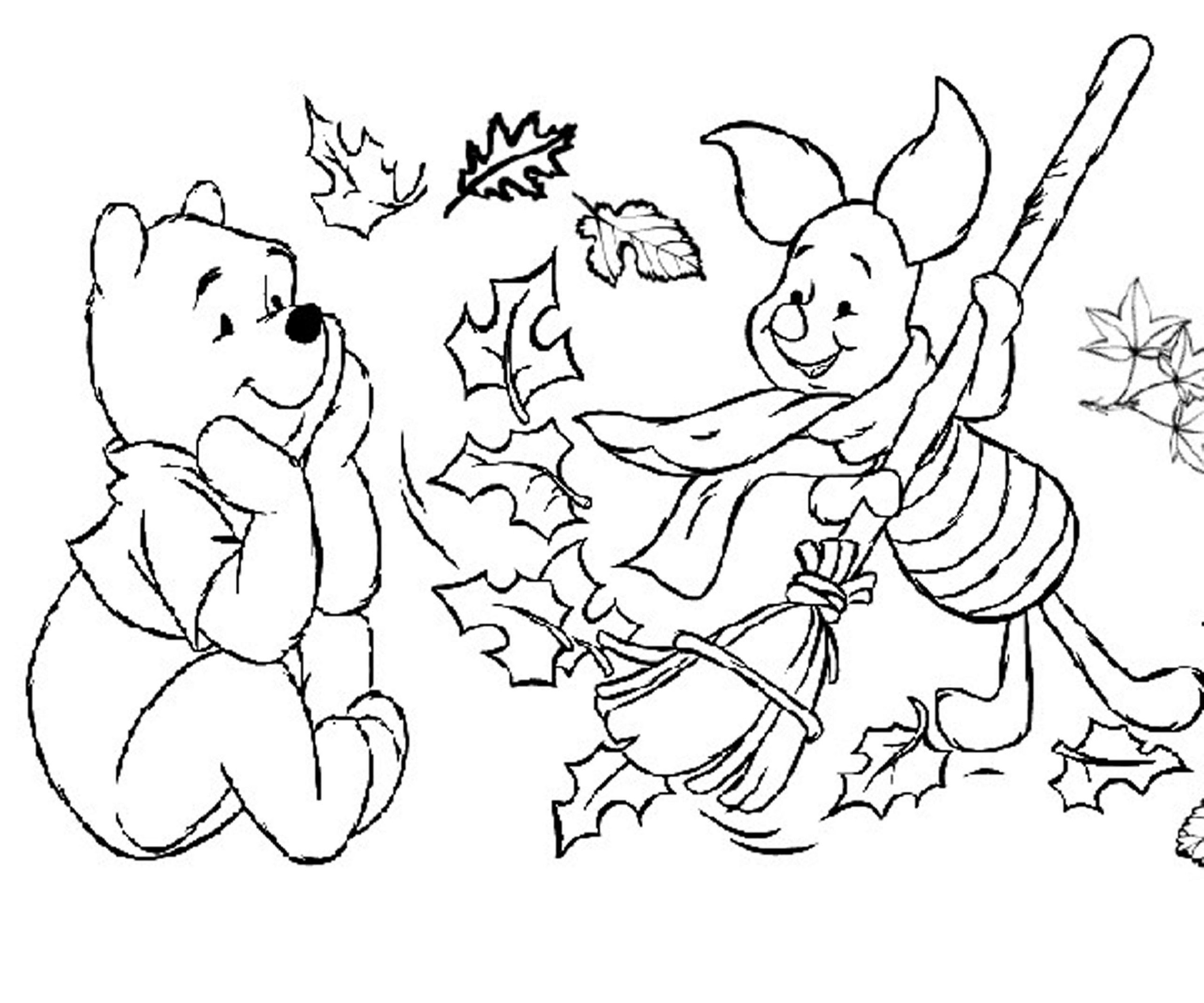 Fall Coloring Pages for Kindergarten | Learning Printable