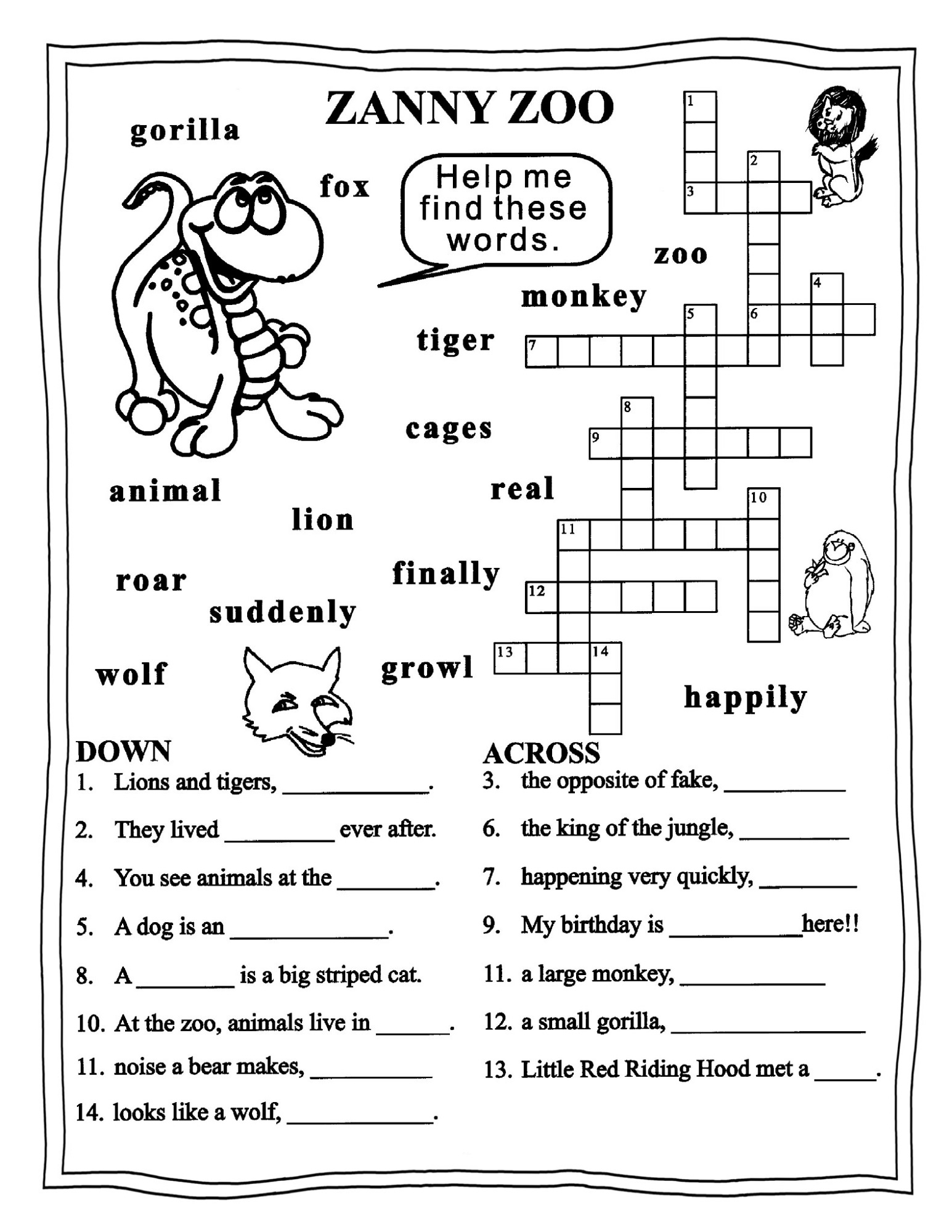 Third Grade English Worksheet