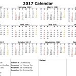 Printable Calendars 2017 One Page fun