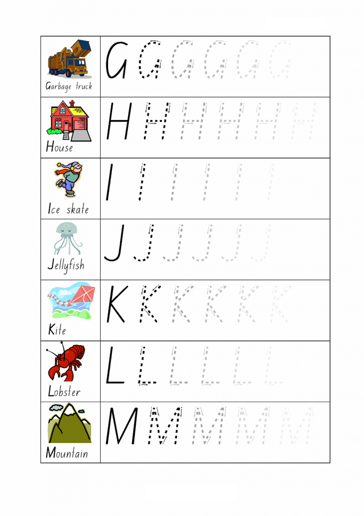 Capital Alphabets Tracing Worksheets Printable | Learning Printable