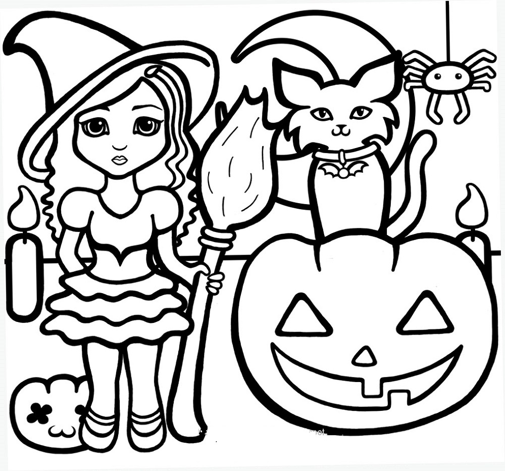 halloween coloring sheets free