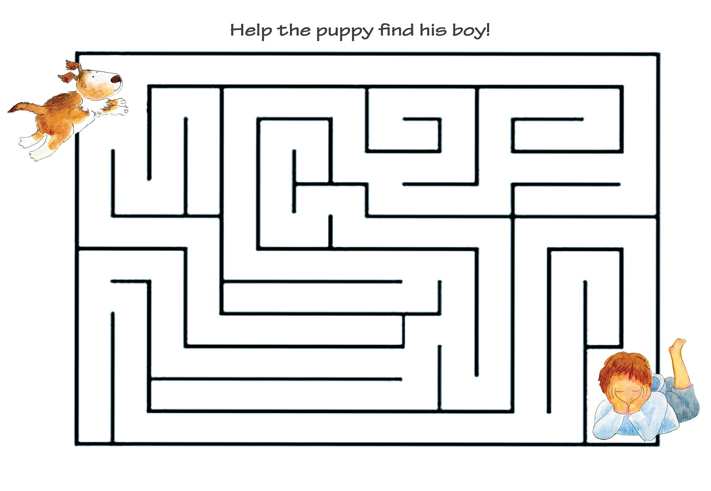 printable maze for kids activity