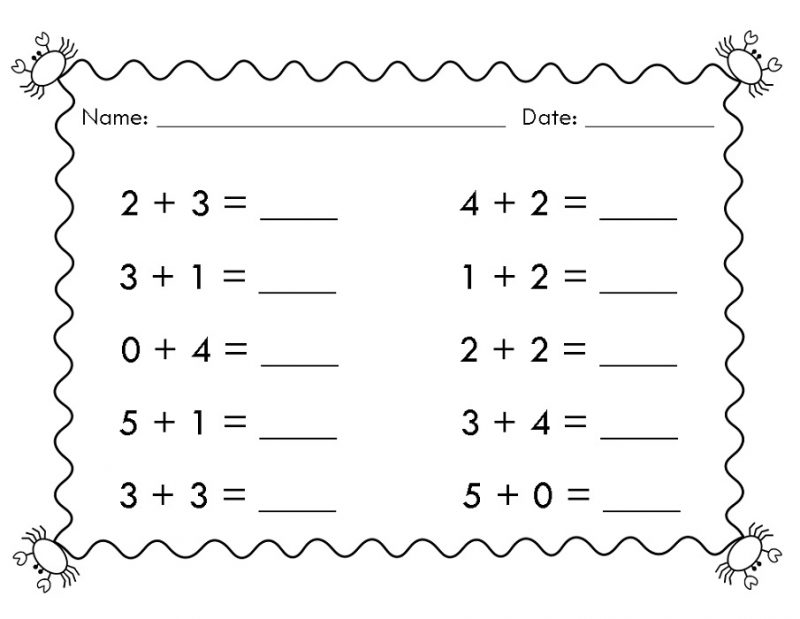 Easy 1st Grade Math Worksheets