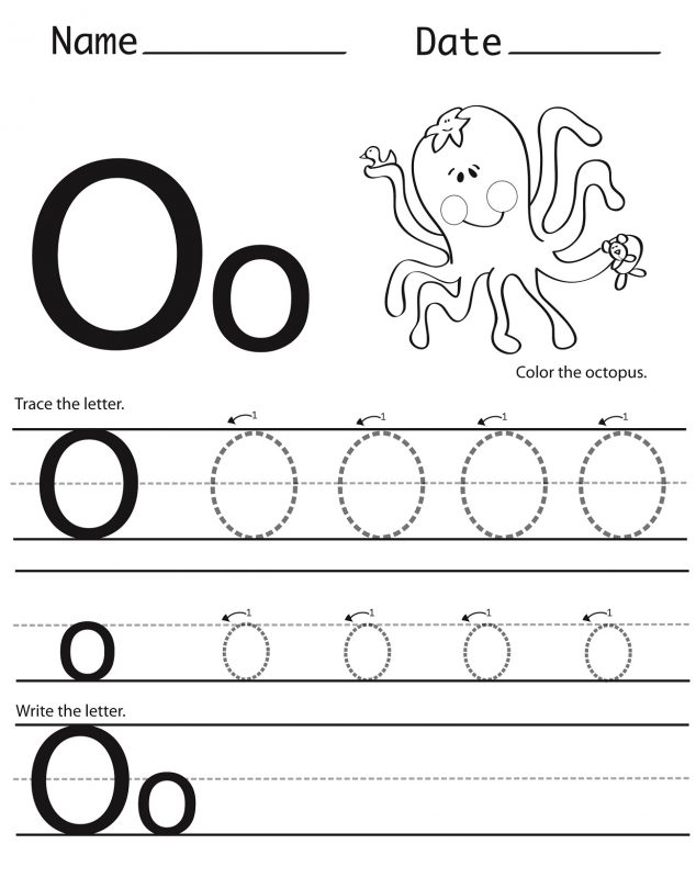 Letter o Tracing Worksheet Fun