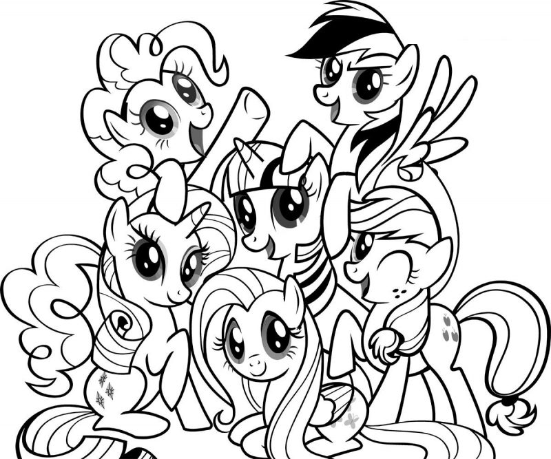 My LITTLE pony coloring pages