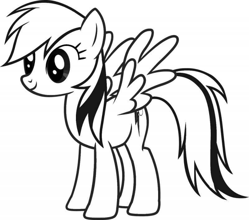 My LITTLE pony coloring page printable