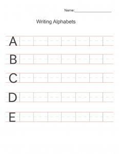 Alphabet Writing Practice Printable | Learning Printable