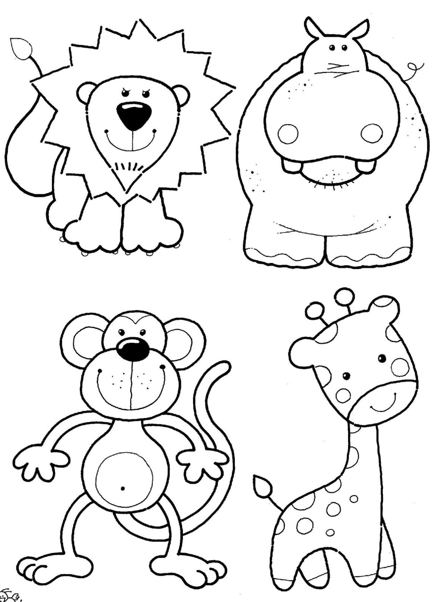 animal coloring pages to print