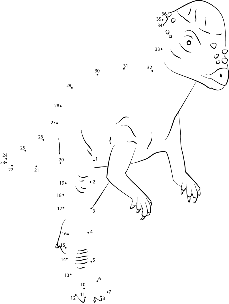 Dinosaur Dot to Dot Pictures | Learning Printable