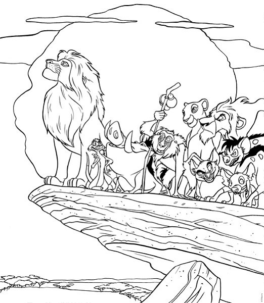 disney coloring pages lion king