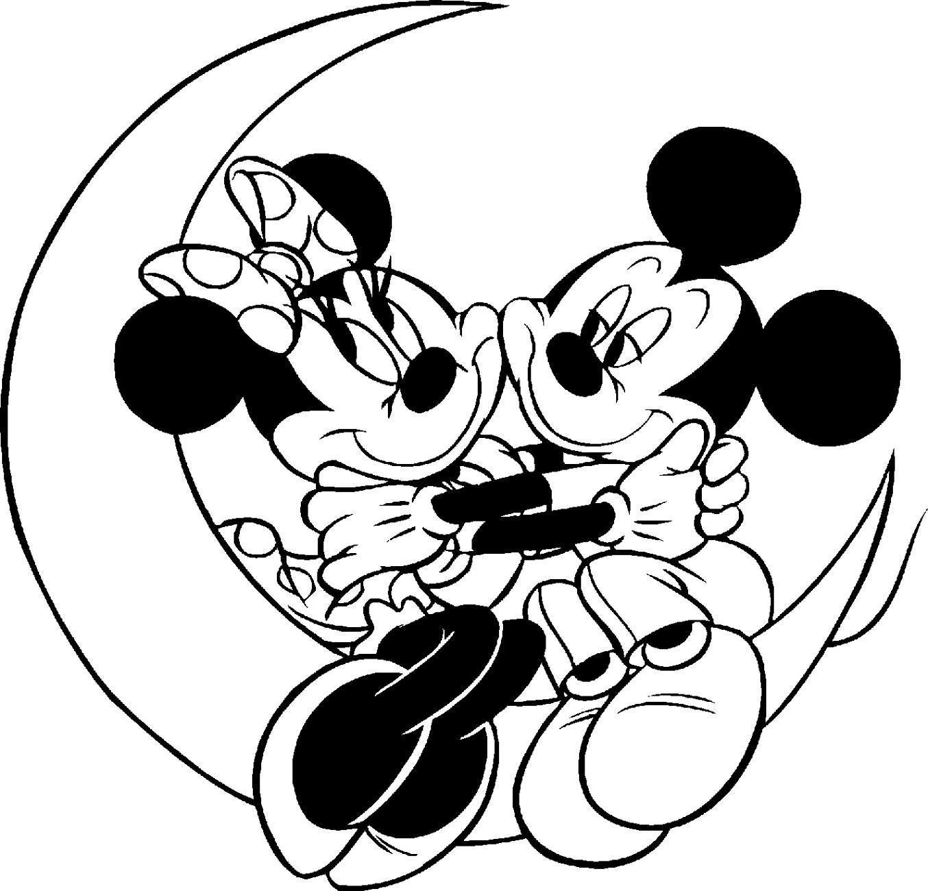 disney coloring pages mickey and minnie