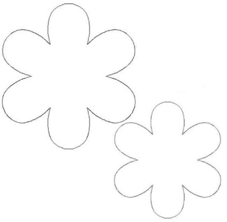 Flower Template Print | Learning Printable