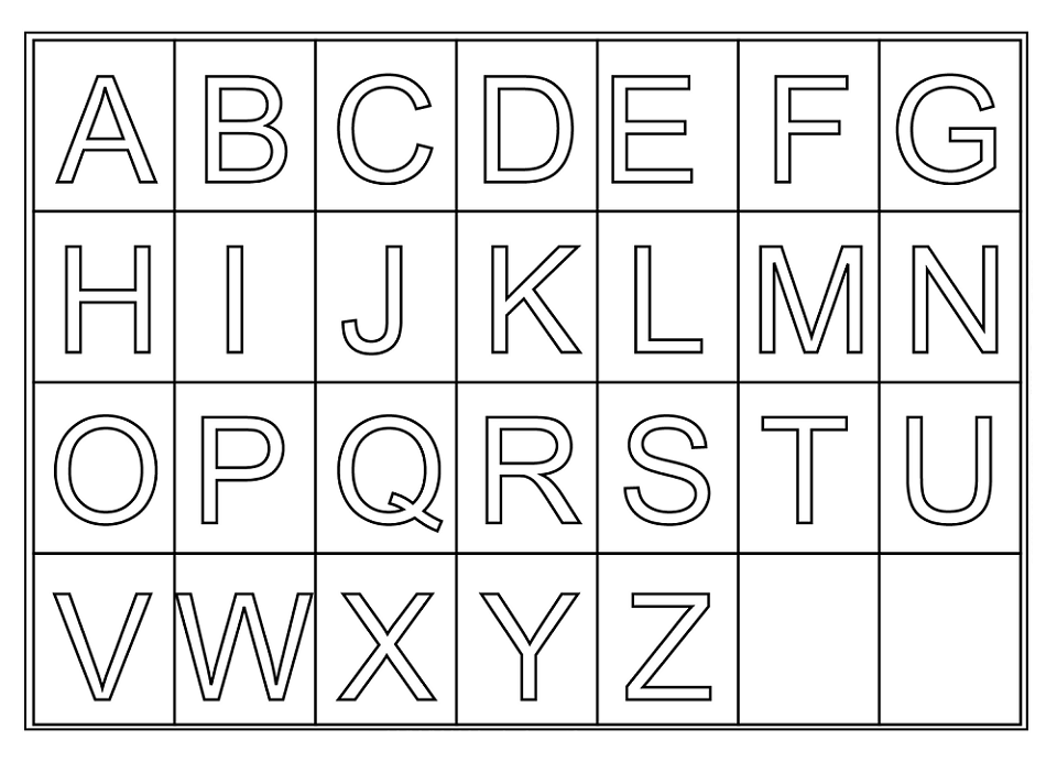free uppercase alphabet printables a to z