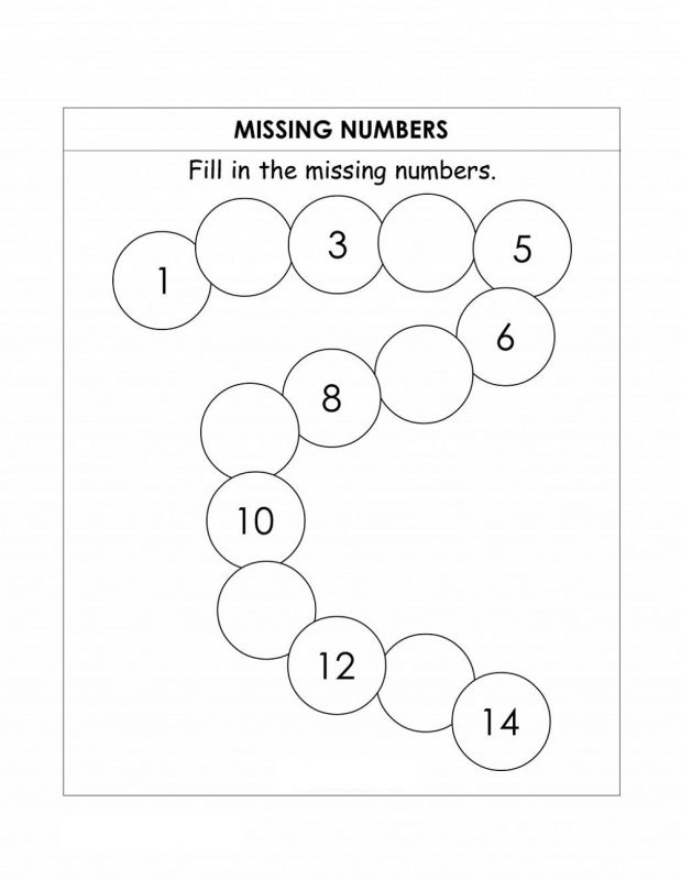 missing number worksheets for preschool page