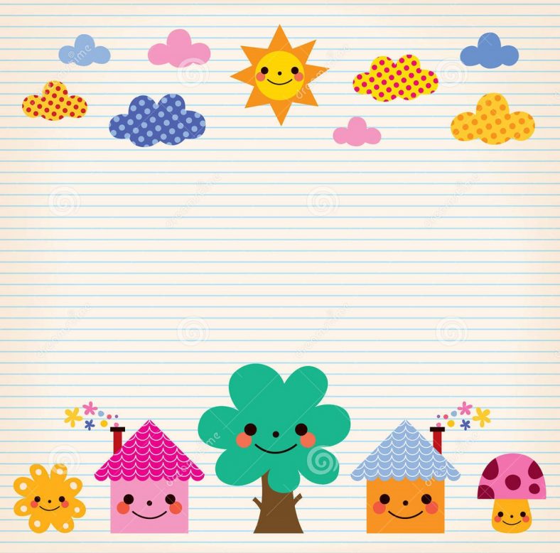 Blank and Lined Paper Template Kids | Learning Printable