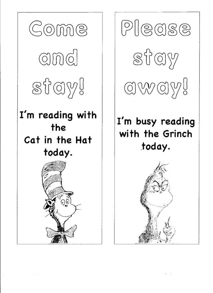 Reading Bookmarks to Colour In | Learning Printable