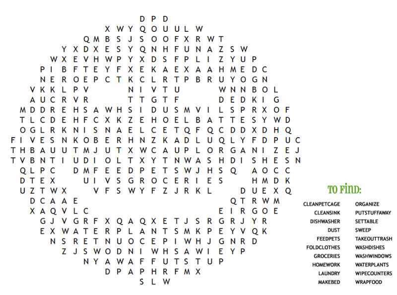 smiley word search printables for kids