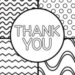 thank you colouring sheet for kids card