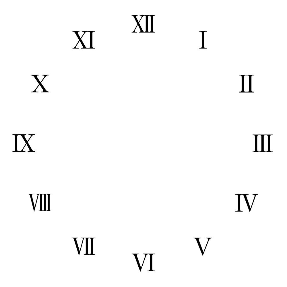 Roman Numeral Clock Template Roman Numeral Clock Stencil NSQA Roman Numeral Clock Template Roman Numeral Clock Stencil NSQA