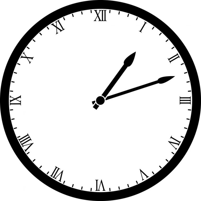 1 12 Roman Numerals Clock Face Learning Printable