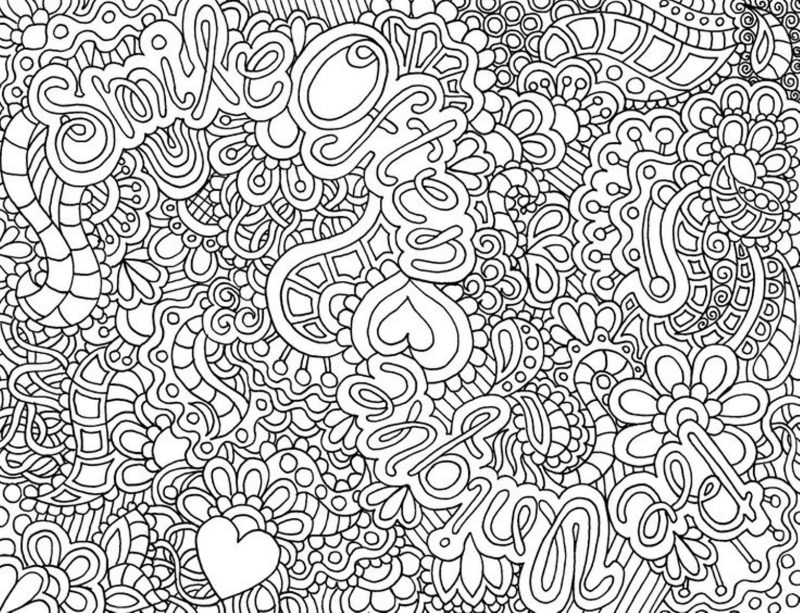 Difficult Coloring Pages for Teens