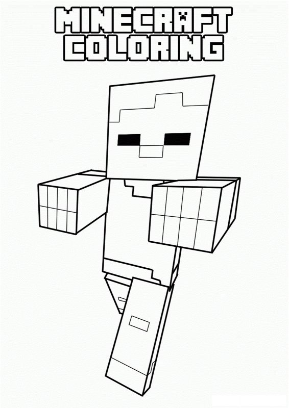 Minecraft Coloring Pages for Boys