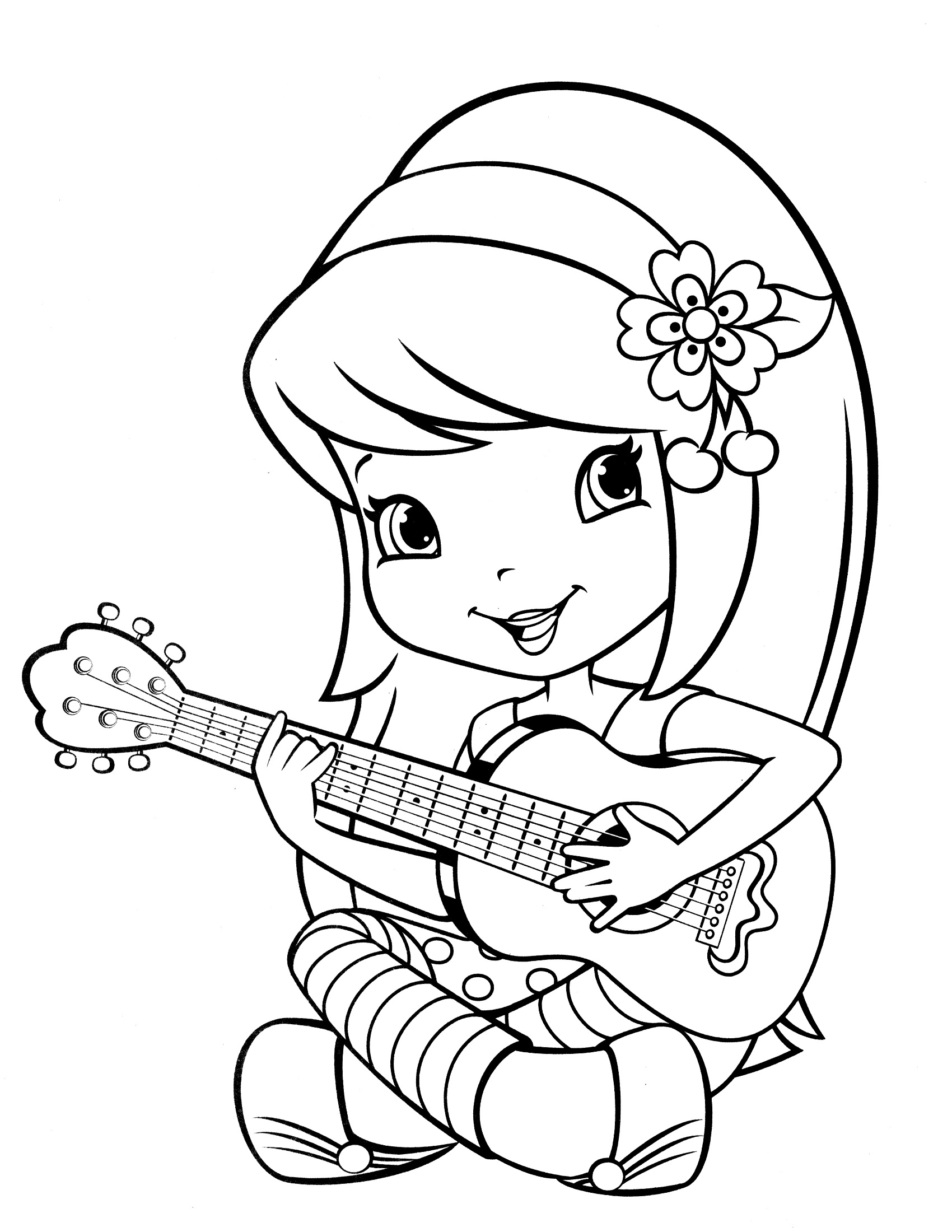 Strawberry Shortcake Coloring Pages for Preschoolers