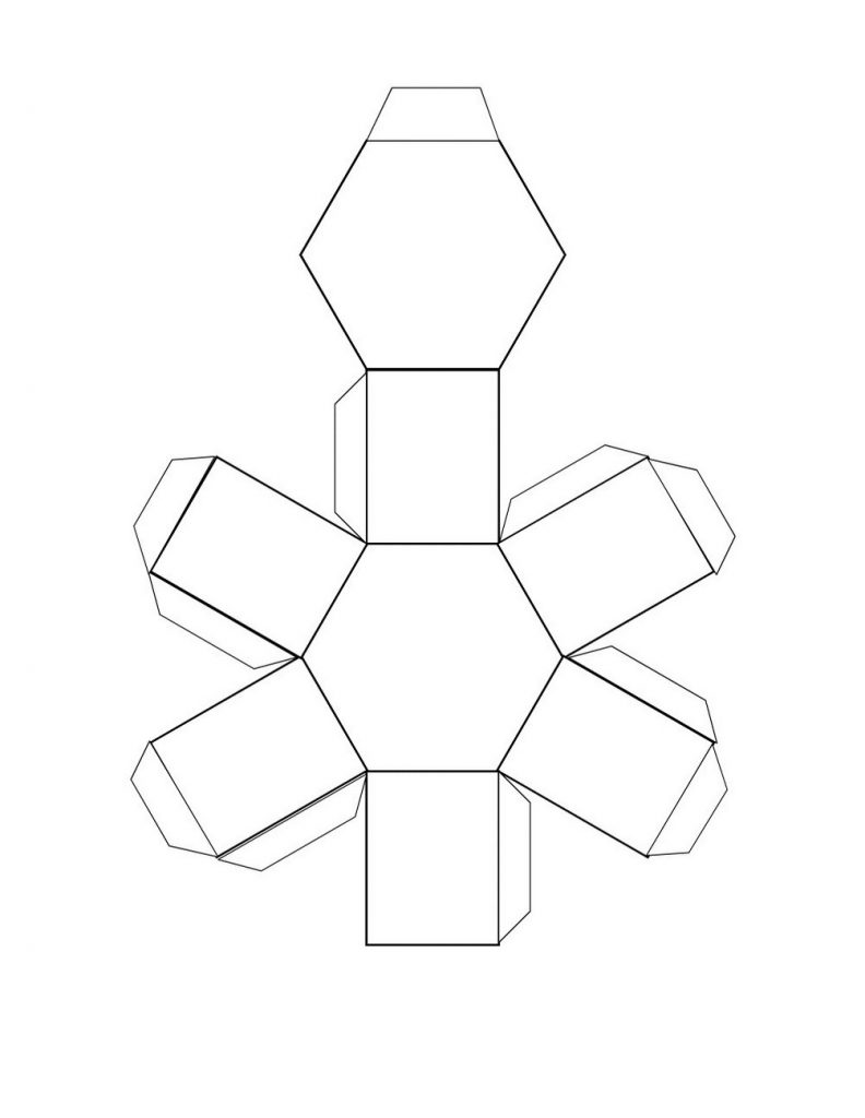 Free Printable 3d Shape Nets Learning Printable