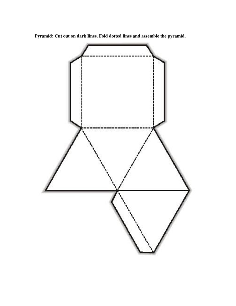 Free Printable 3d Shape Nets Template Learning Printable