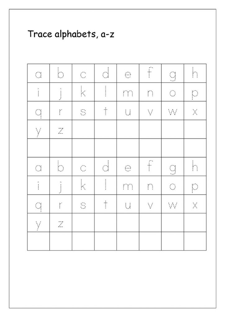 Kindergarten Letter Tracing Worksheets | Learning Printable