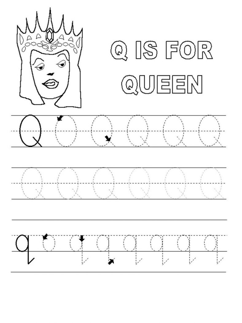 Kindergarten Letter Tracing Worksheets | Learning Printable