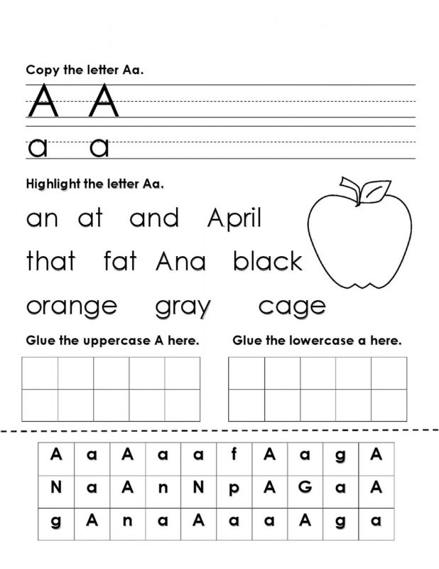 practicing the alphabet for preschooler free