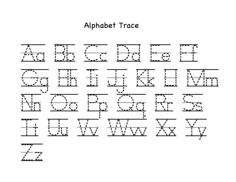 Traceable Upper And Lowercase Alphabet Learning Printable