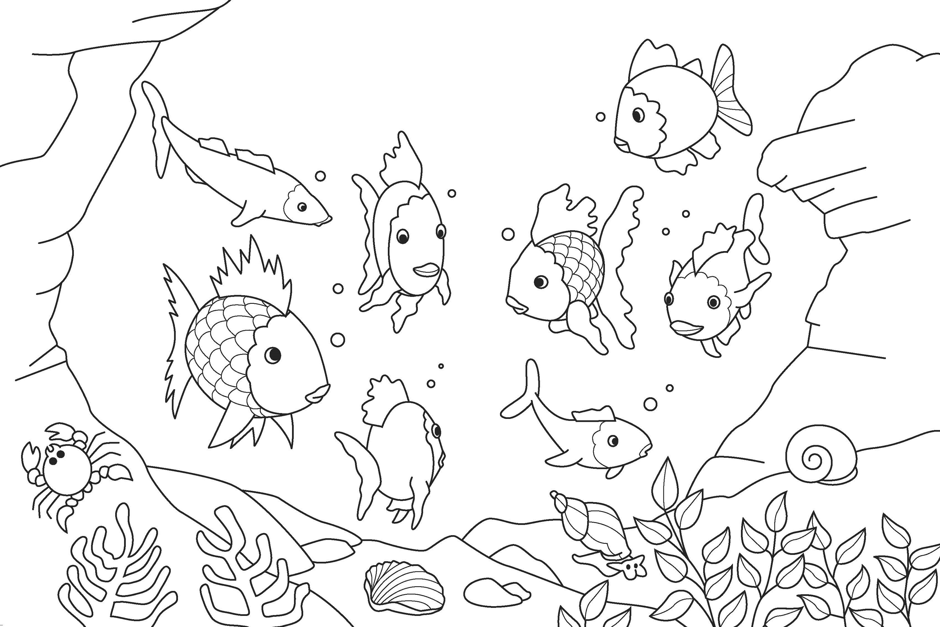 Coloring for Toddlers Printable Fish