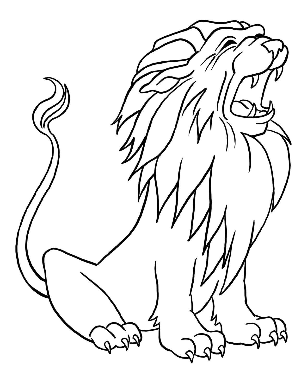 Coloring for Toddlers Printable Lion