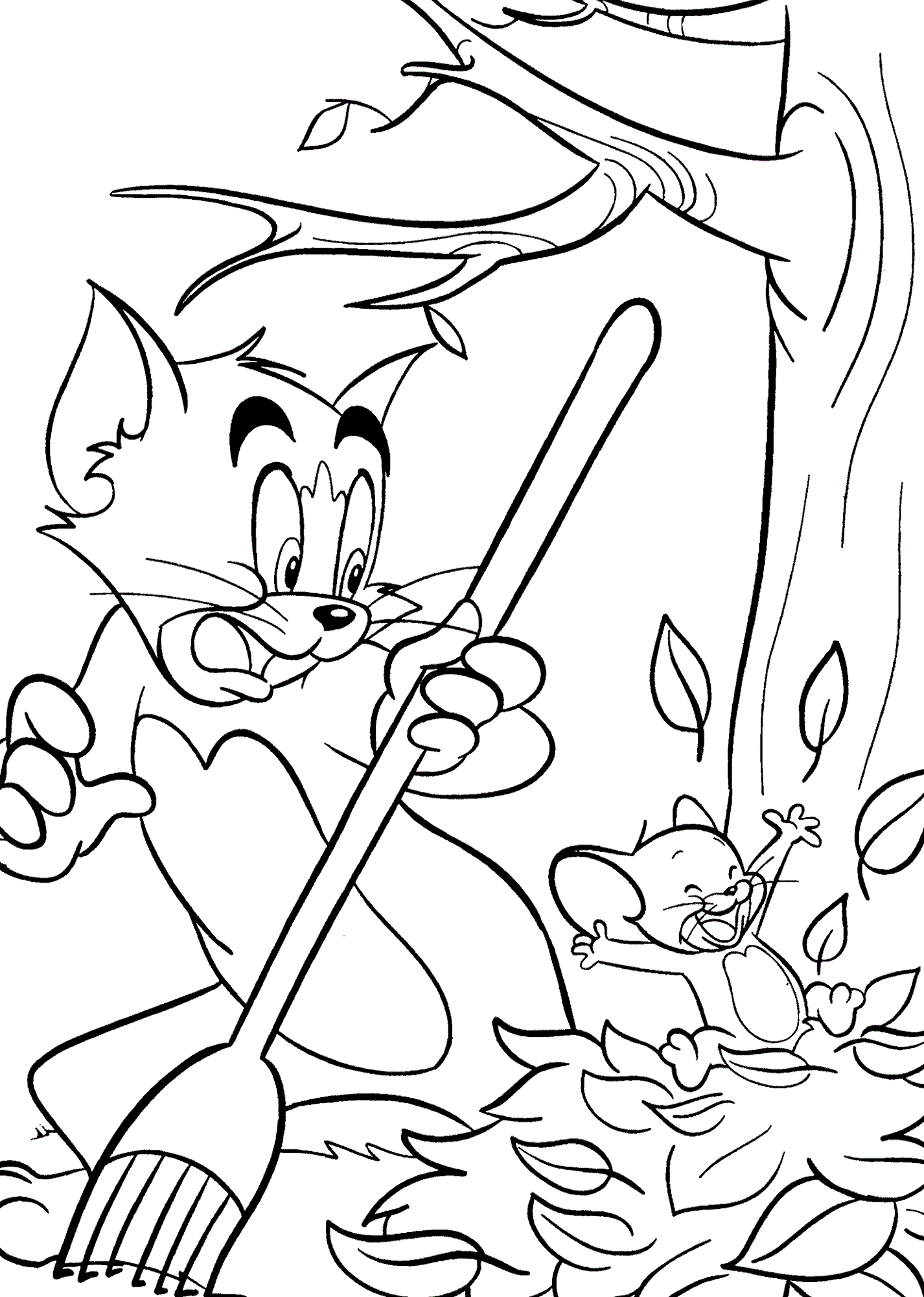 Cartoon Fall Coloring Pages