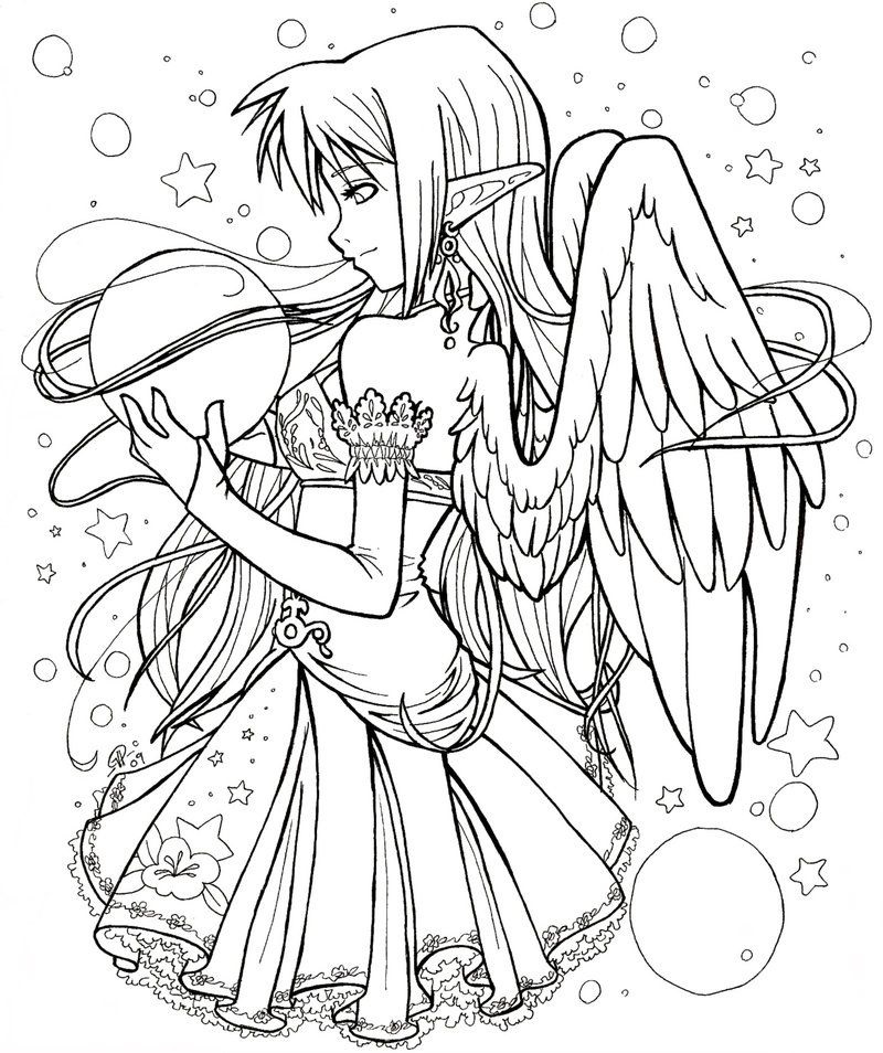 Free Adult Coloring Pages Anime