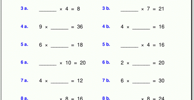  Multiplication Worksheet Learning Printable