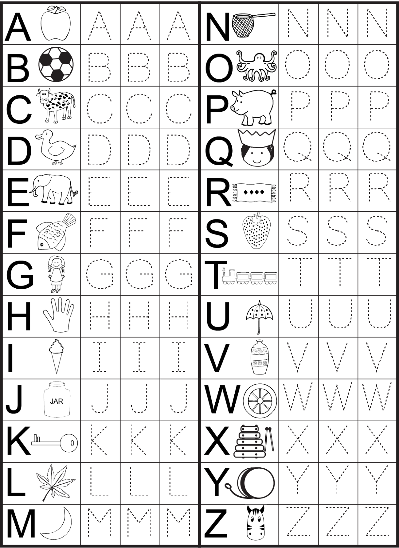 Preschool Worksheets Alphabet