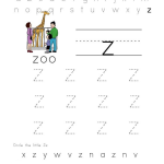 letter z worksheets for preschool practice