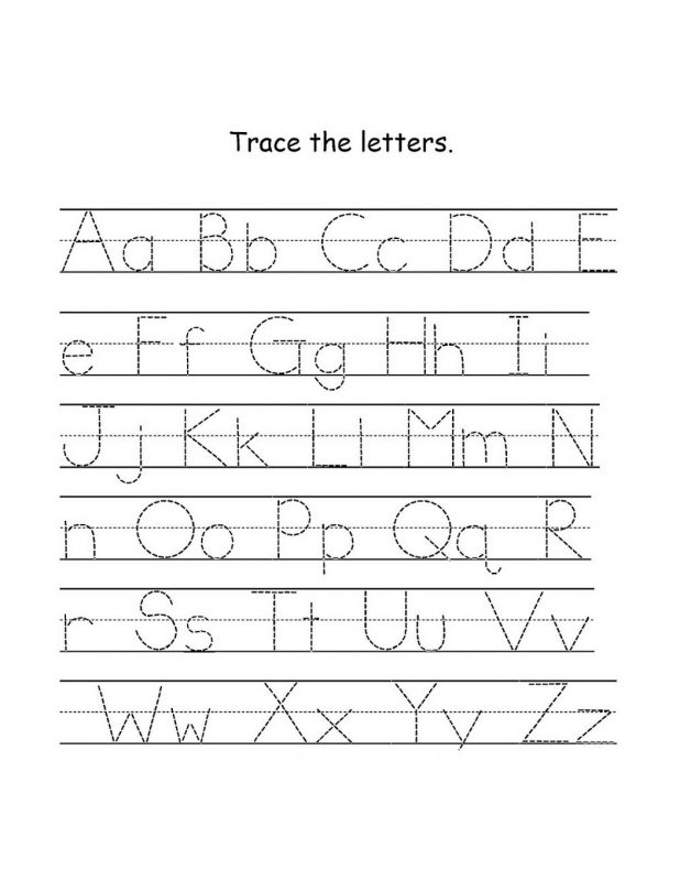 Tracing Letters a-z Worksheets | Learning Printable