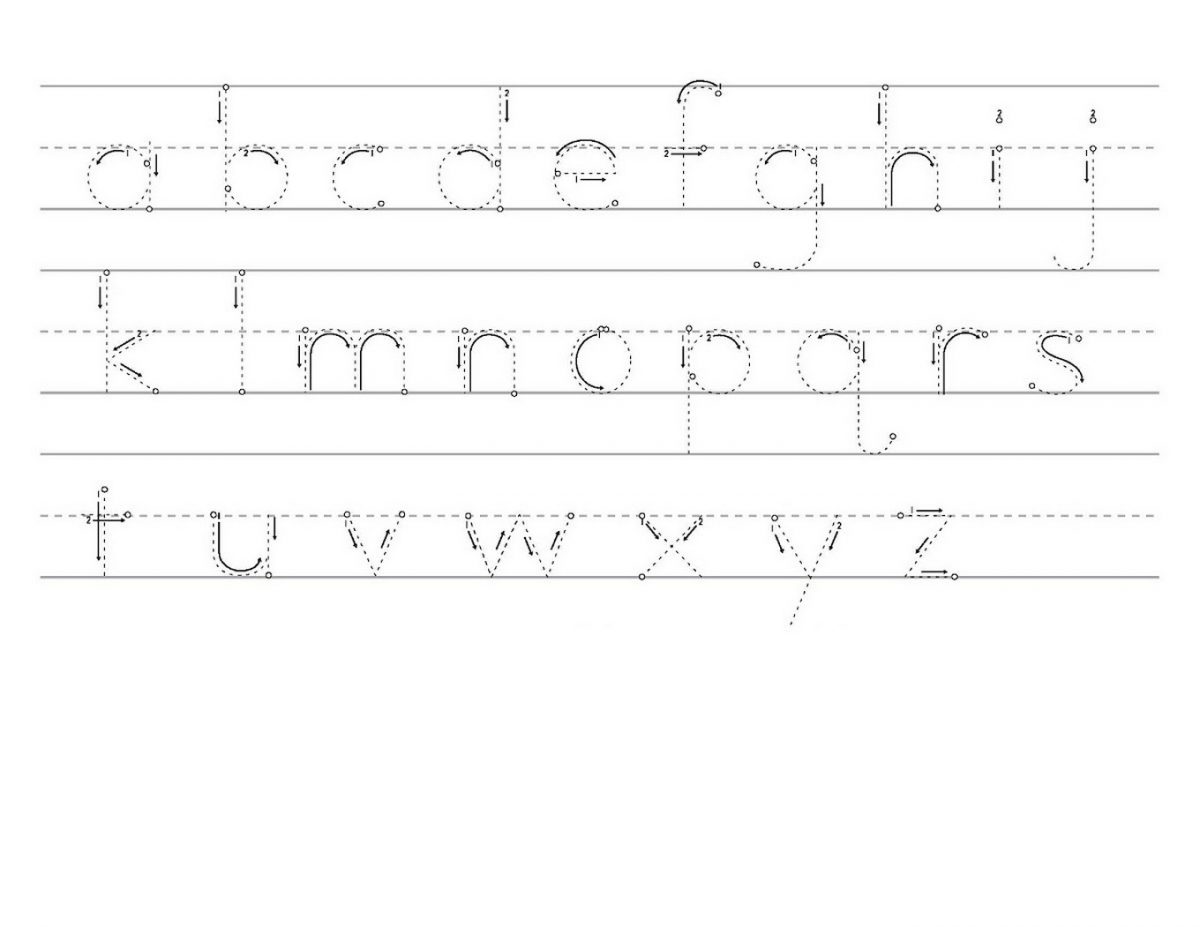 Tracing Letters a-z Worksheets | Learning Printable