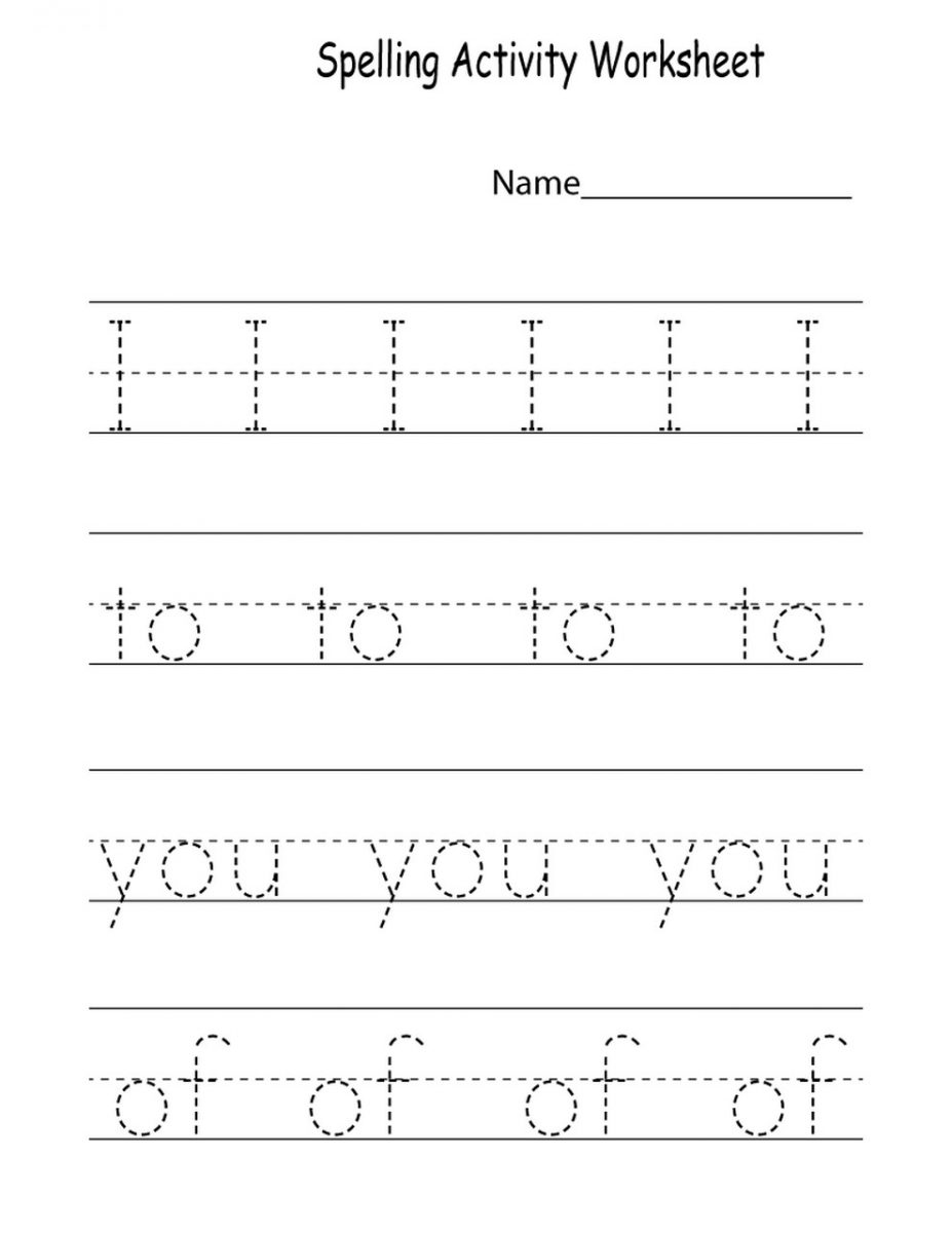 Worksheets for Kindergarten 2018 | Learning Printable