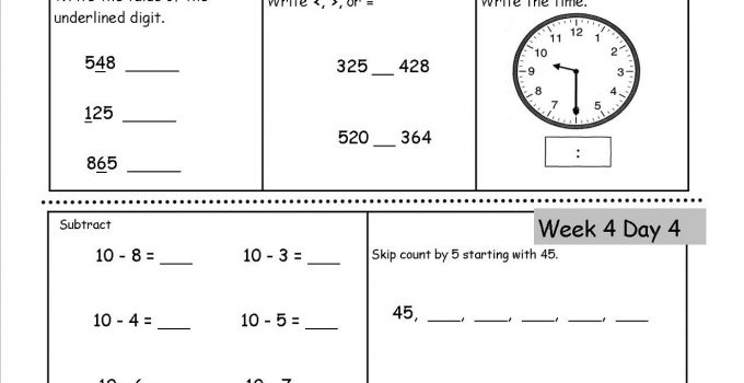 2nd Grade Worksheets Math
