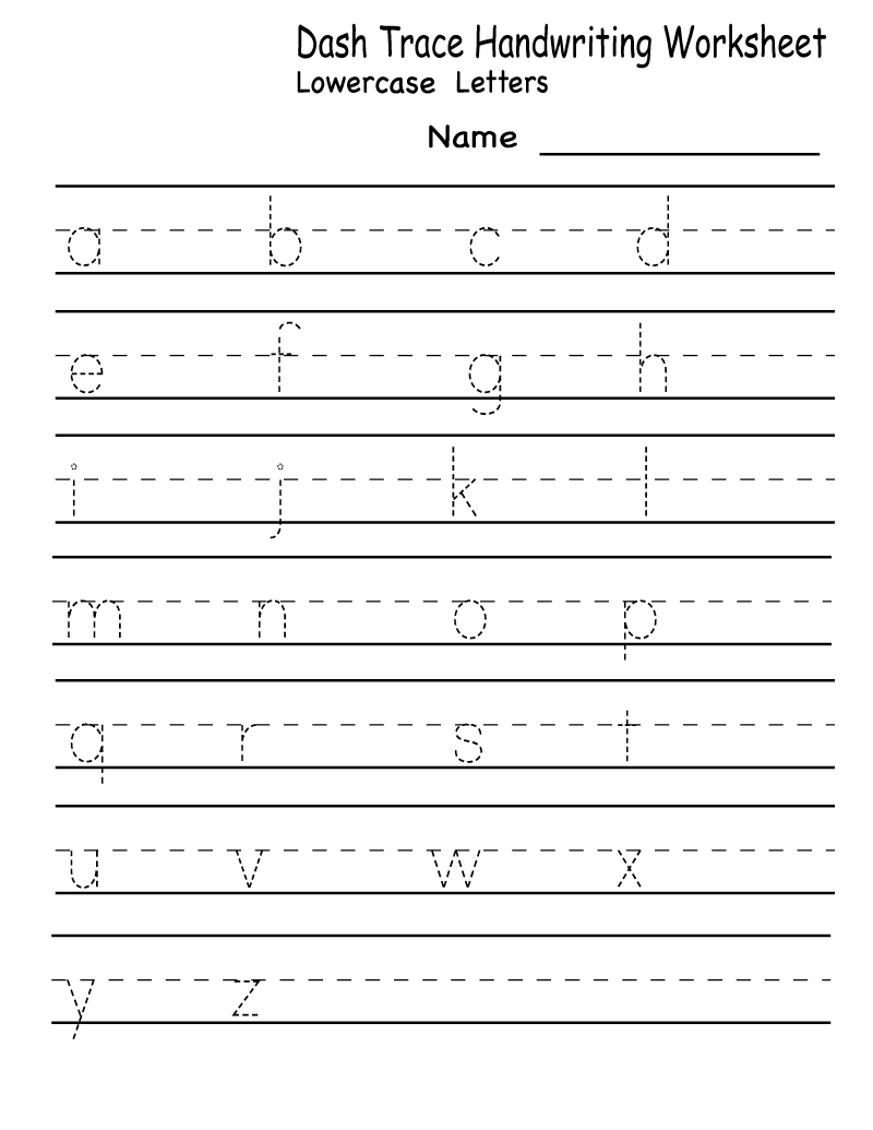 4th Grade Writing Worksheets Tracing