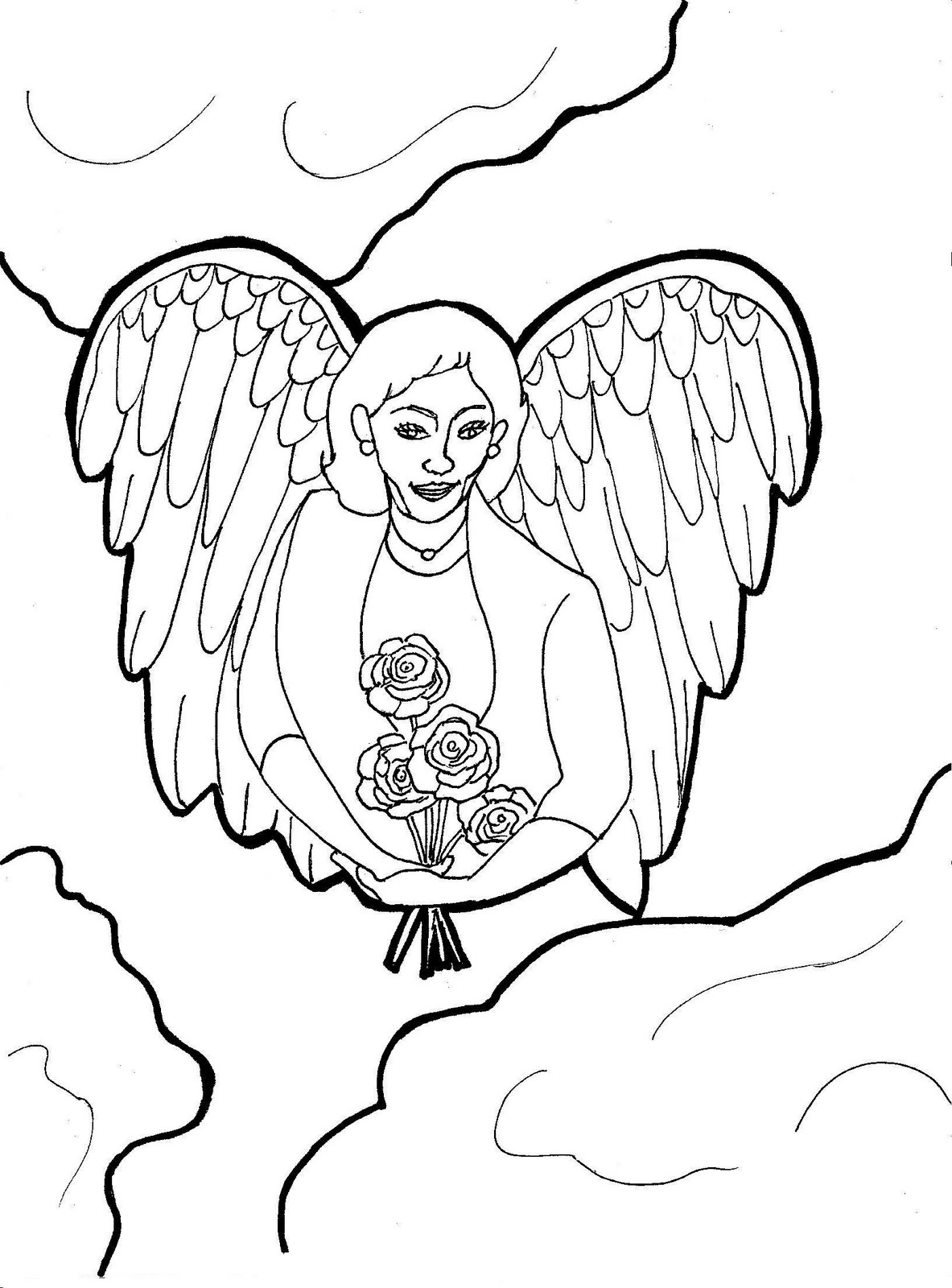 Angel Coloring Pages for Adults